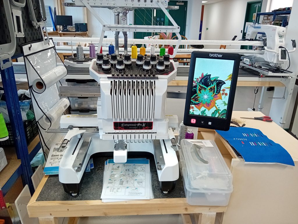 An image of our Brother embroidery machine
